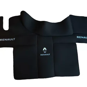 Dywaniki skórzane Renault T Leather (przed 2021) – Gładka czarna skóra