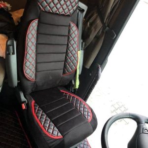 Pokrowce na siedzenia SCANIA R/G/P – Wybierz kolor – Pikowana skóra i Alcantara