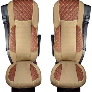Pokrowce na siedzenia DAF XF 106 / XG, XG+ – Wybierz kolor – Pikowana skóra i Alcantara