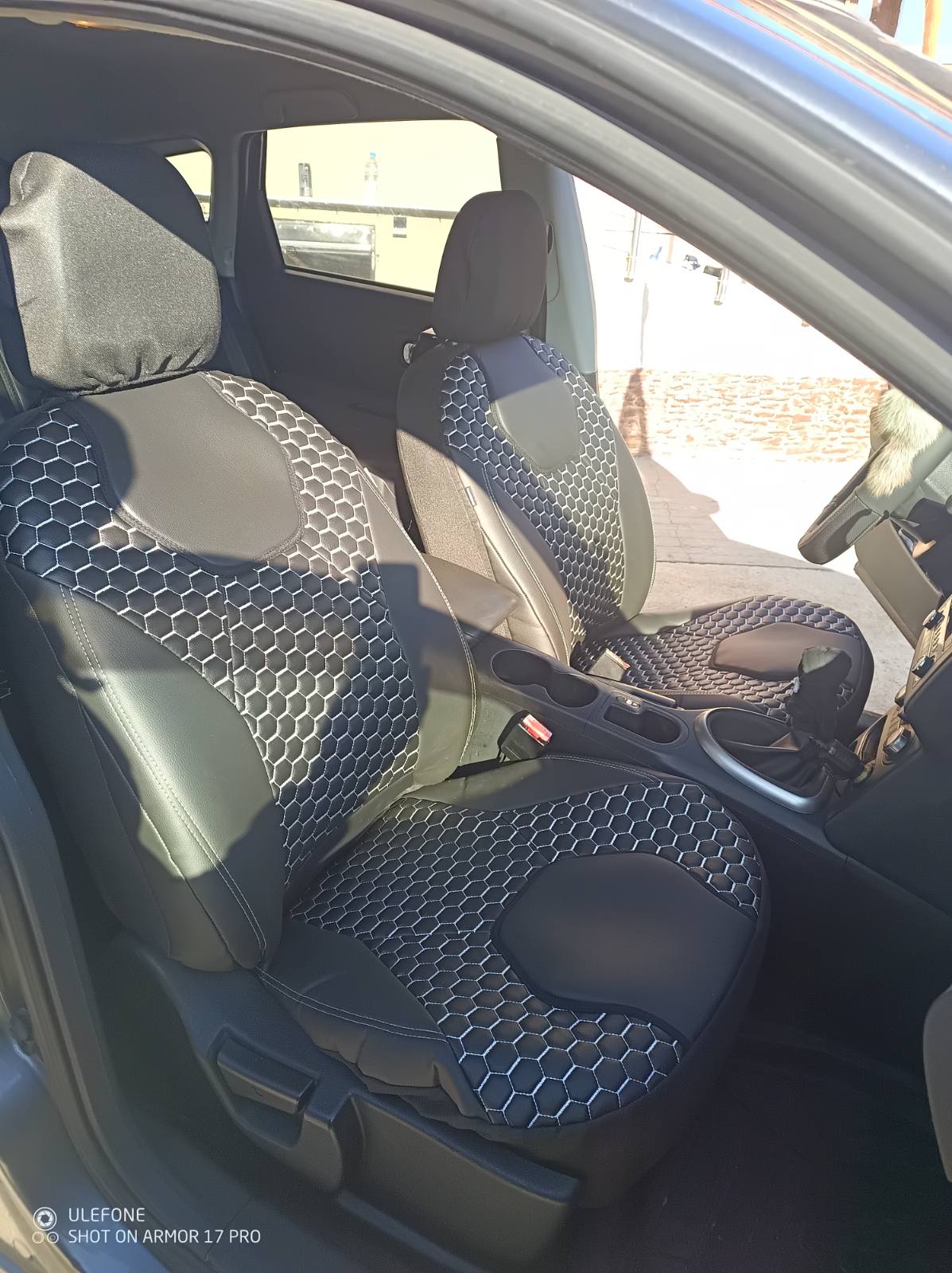 Huse scaune Nissan Qashqai - piele ecologică matlasată premium lux - obrazek 5