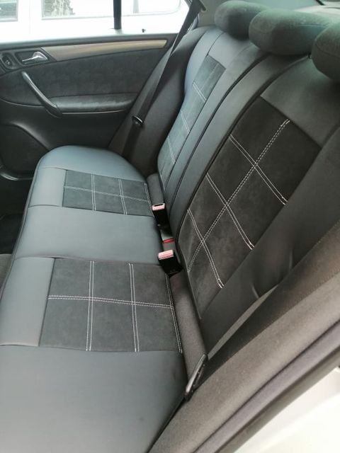 Huse scaune Mercedes C-clasa – alcantara și piele ecologică - obrazek 2