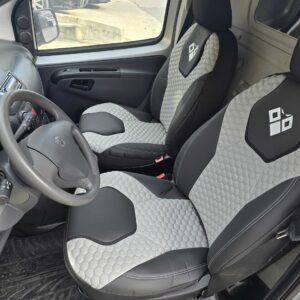 Huse scaunе auto – piele ecologica matlasata Szary premium lux