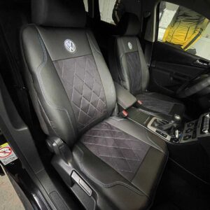 Huse scaune VW Passat – alcantara perforata si piele ecologica