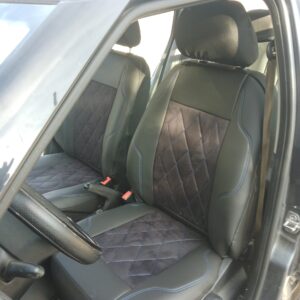 Huse scaune Skoda Fabia – alcantara perforata si piele ecologica