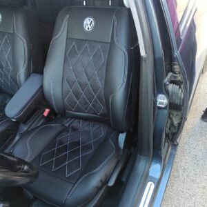 Huse scaune VW GOLF – alcantara perforata si piele ecologica
