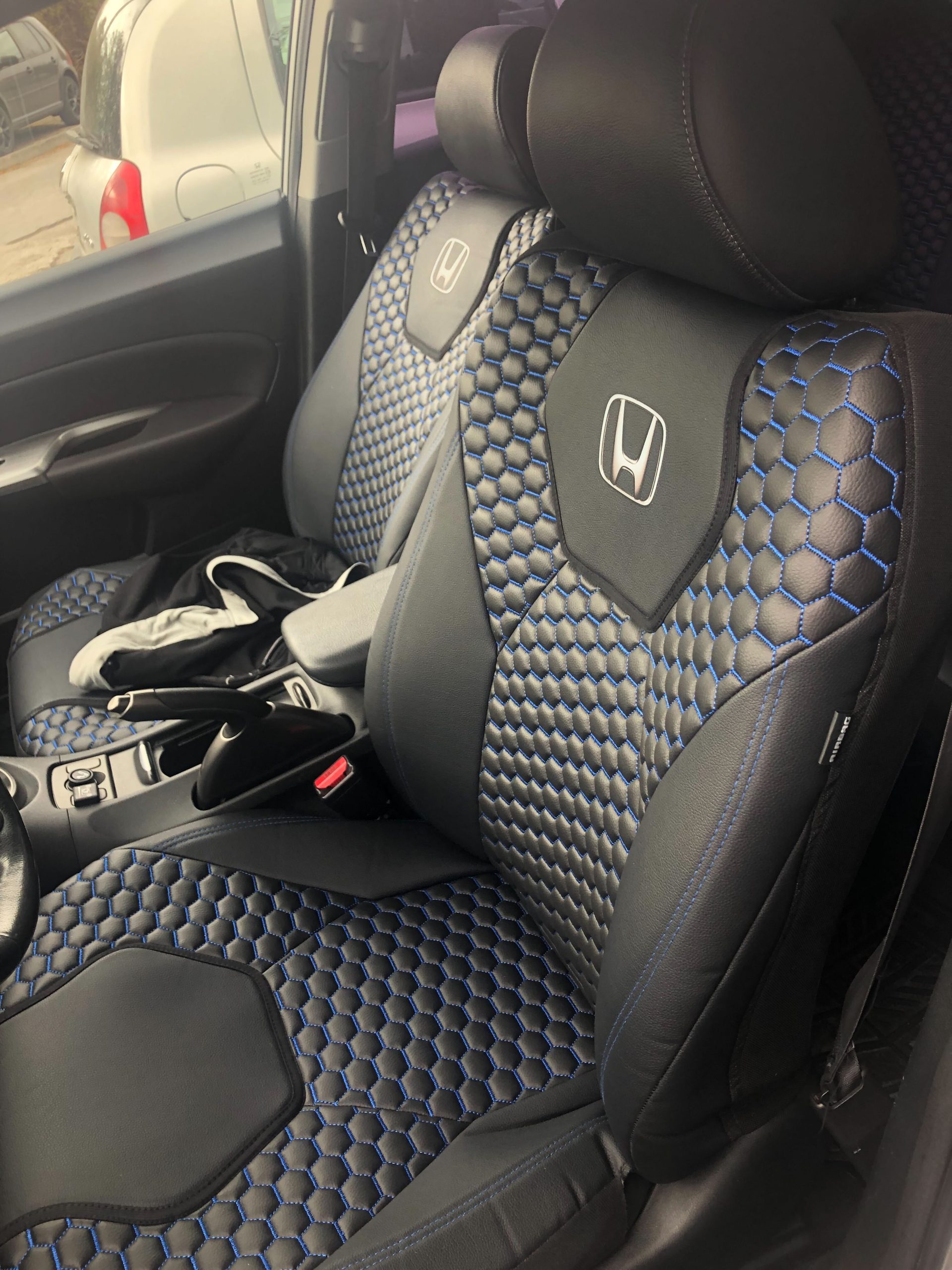 Huse pentru scaune Honda Civic - piele ecologică matlasată premium lux