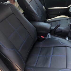 Husa scaune din piele naturala si piele ecologica LUXURY – Niebieskie nici