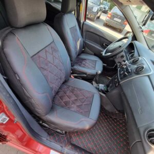Huse scaune Dacia Logan – alcantara perforata si piele ecologica