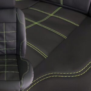 Huse scaune din piele naturala si piele ecologica LUXURY – fire verde