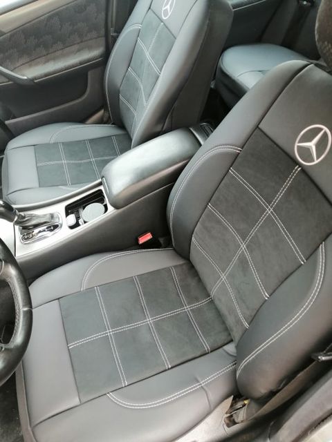 Huse scaune Mercedes C-clasa – alcantara și piele ecologică