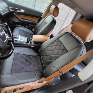 Huse scaune Audi A6 – alcantara perforata si piele ecologica